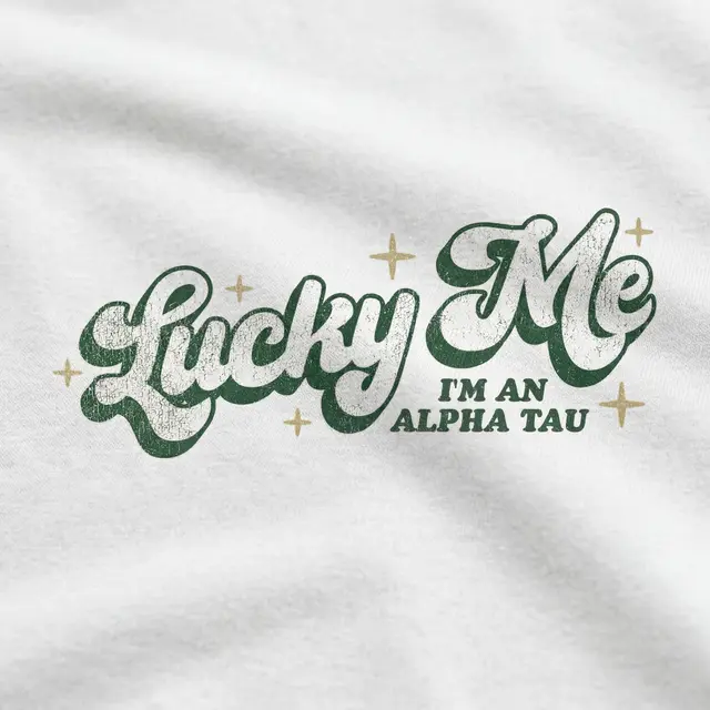 Alpha Sigma Tau Hand Drawn Lettering Rush Shirt