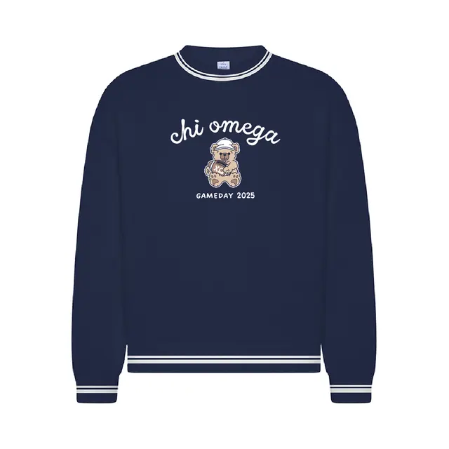 Chi Omega Football Bear Game Day Shirt 2