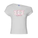 Sigma Sigma Sigma Bow Pattern Big Little Reveal Shirt 2