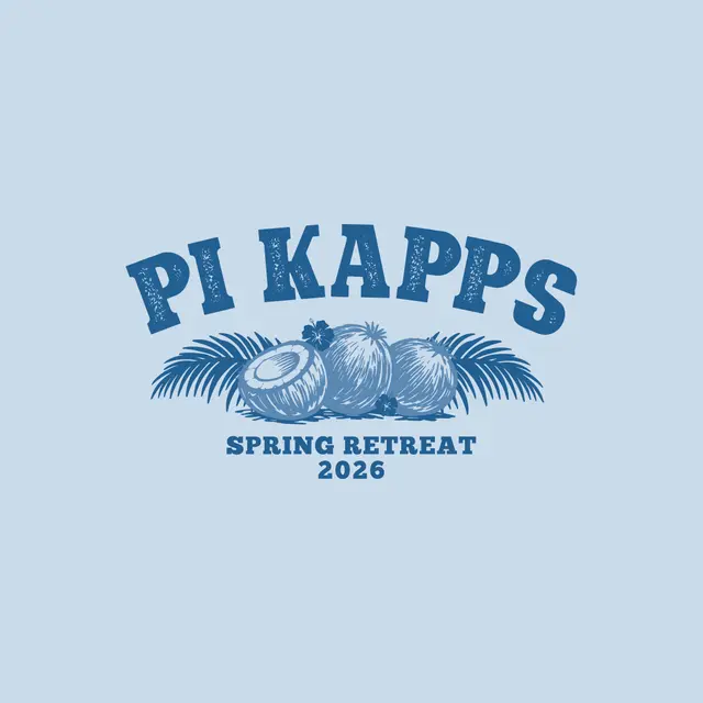 Pi Kappa Phi Bold Palm and Coconut Spring Retreat Shirt