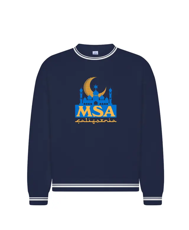 Muslim Student Association Mosque and Crescent Graphic PR Crewneck