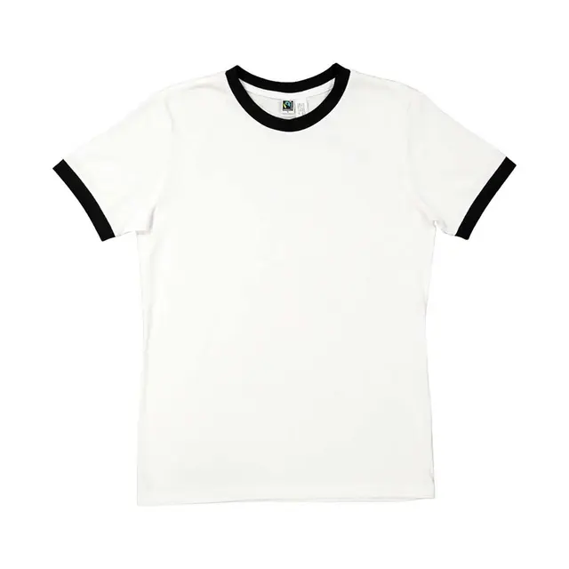 The Good Tee The Responsible Ringer Tee urt22 White Front
