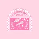 Astronomy Club Planet and Telescope PR Hoodie