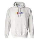 Fraternity Hoodie with Sigma Alpha Epsilon 90s Colorful NASCAR Racing Stripes Design on it