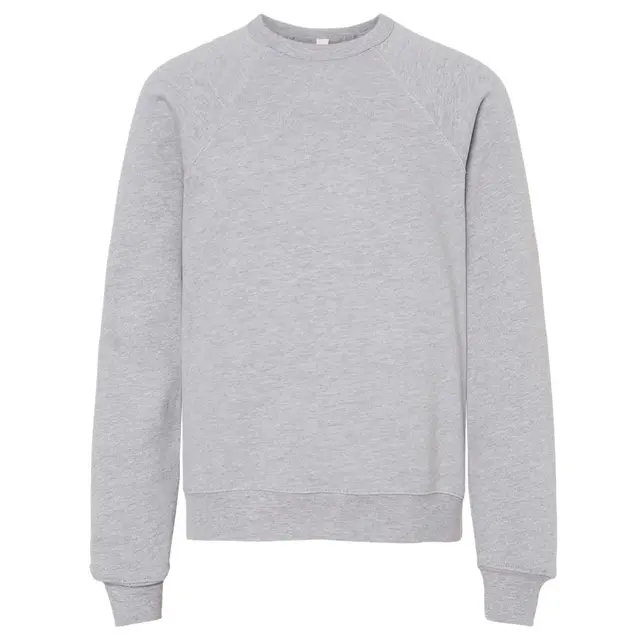 Bella + Canvas Youth Sponge Fleece Crewneck Sweatshirt 3901y Athletic Heather Front