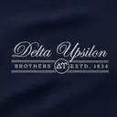 Delta Upsilon Curved Script Design PR Crewneck