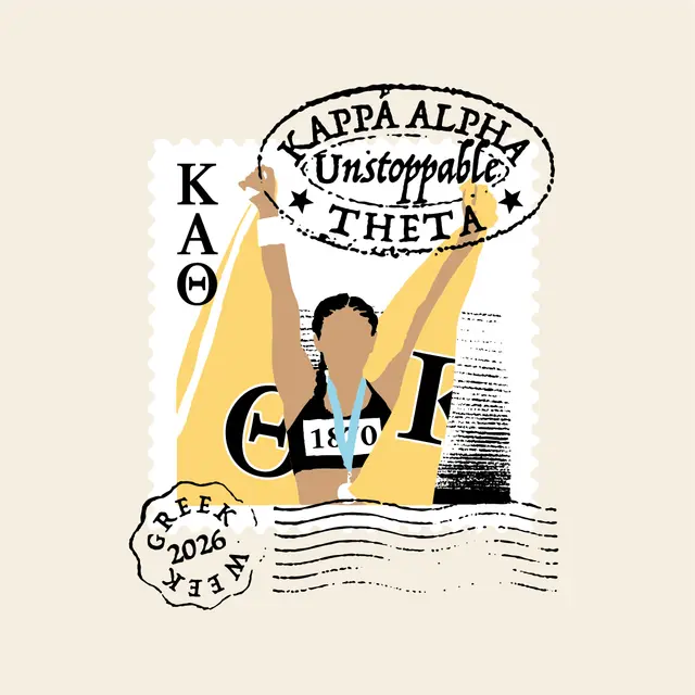 Kappa Alpha Theta Athlete Illustration Greek Week Hoodie