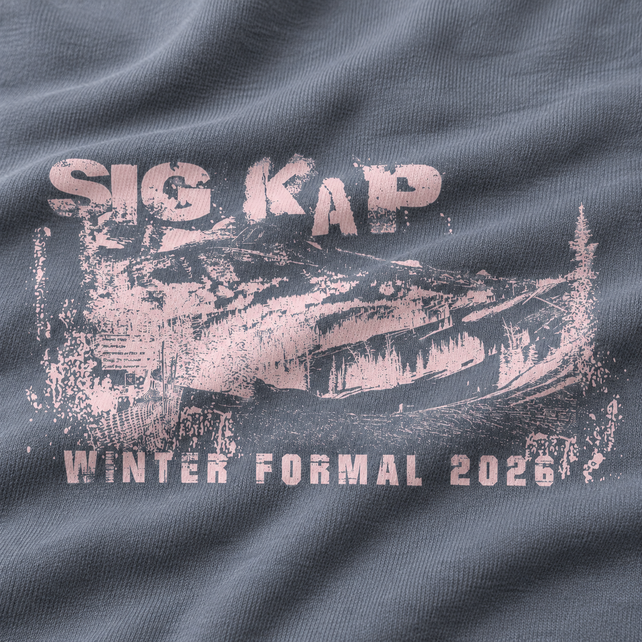Sigma Kappa Vintage Landscape Winter Formal Sweater | Fresh Prints