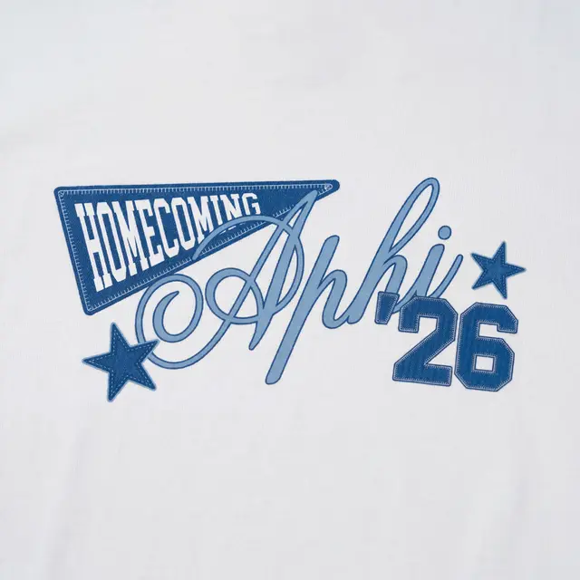 Alpha Phi Pennant Style Homecoming Crewneck
