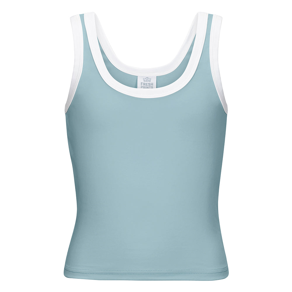 Fresh Prints Sunset Blvd Ribbed Scoop Tank Top | Fresh Prints