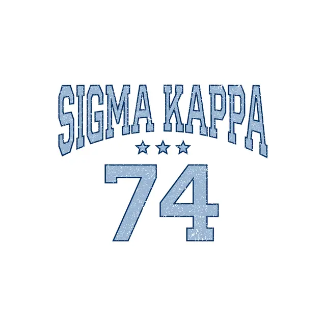 Sigma Kappa Distressed Block Letter PR Shirt