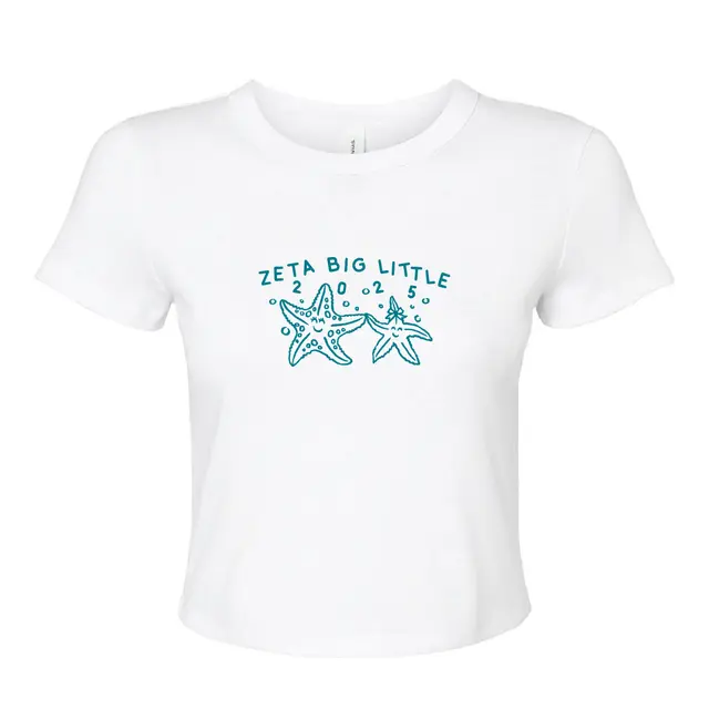 Zeta Tau Alpha Starfish Duo Big Little Reveal Shirt 2
