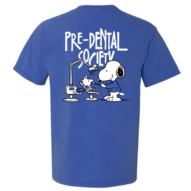 Pre-Dental Society Snoopy and Dental Chair PR Shirt 2