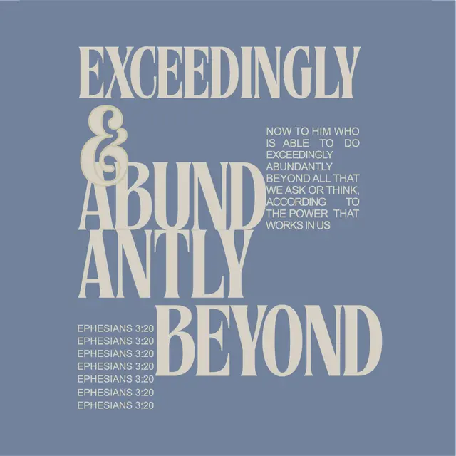 Ezer Women Exceedingly Abundantly Beyond Text PR Shirt