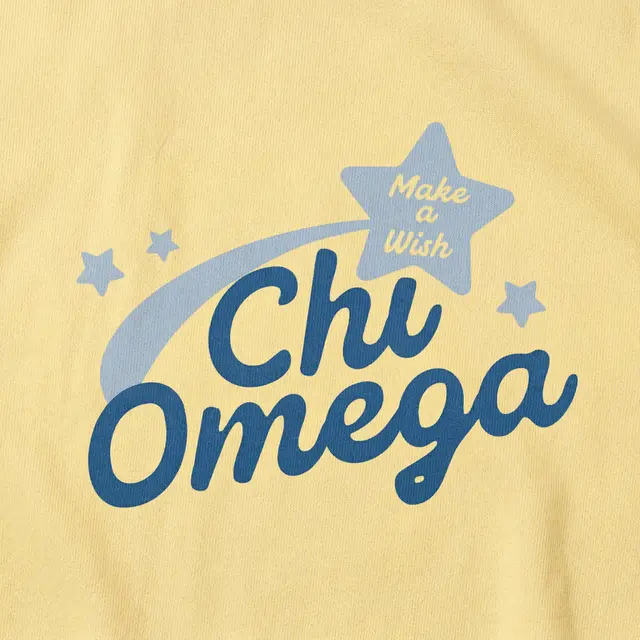 Chi Omega Star Illustration Philanthropy Sweater
