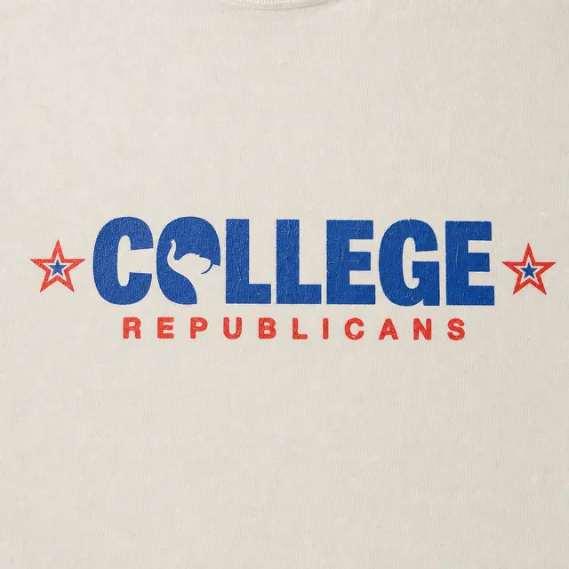 College Republicans Block Lettering Stars PR Crewneck