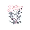 Botany Society Pink Script and Floral PR Crewneck