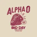 Alpha Omicron Pi Strawberry Bid Day Shirt