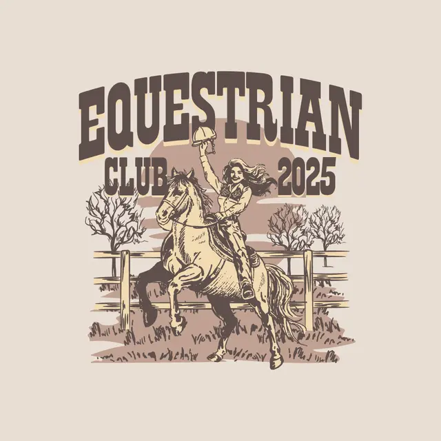 Equestrian Club Rider and Horse PR Shirt