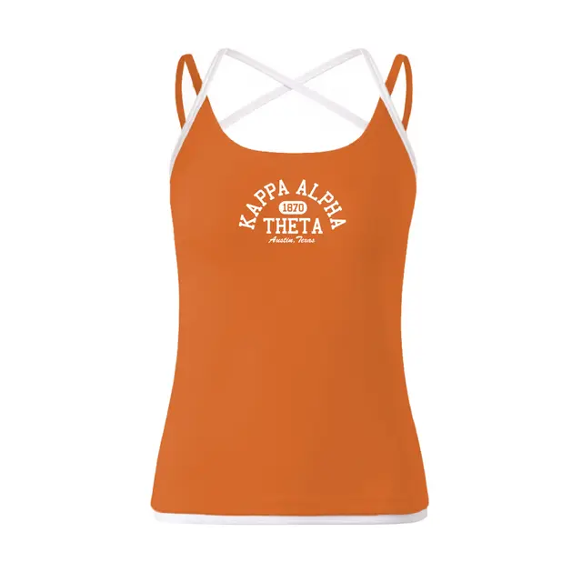 Kappa Alpha Theta Bold Block Lettering PR Tank 2