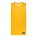 Men's Match-Up Basketball Jersey Gold White Front