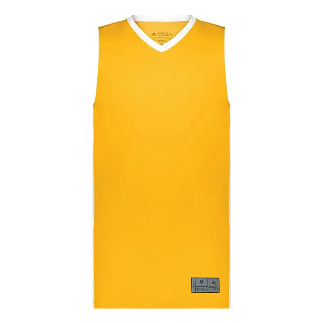 Men's Match-Up Basketball Jersey Gold White Front
