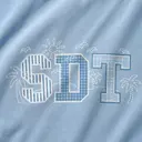 Sigma Delta Tau Patterned Palm Tree Illustration Retreat Sweater