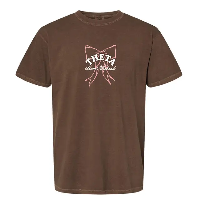 Kappa Alpha Theta Pink Bow Design Mom's Weekend Shirt 2