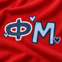 Phi Mu Polka Dot Heart Lettering PR Shorts