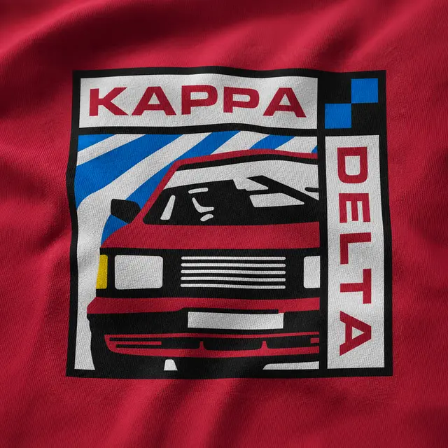 Kappa Delta Retro Car Graphic PR Shorts