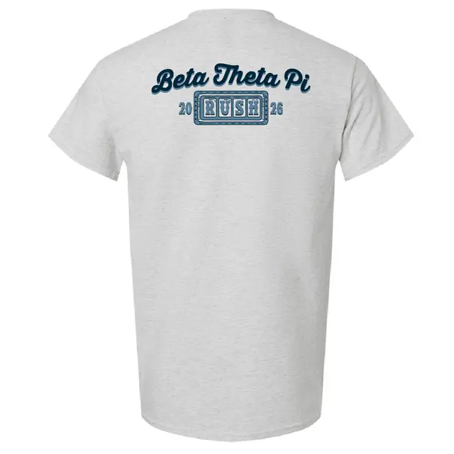 Beta Theta Pi Bold Block Lettering Rush Shirt 2