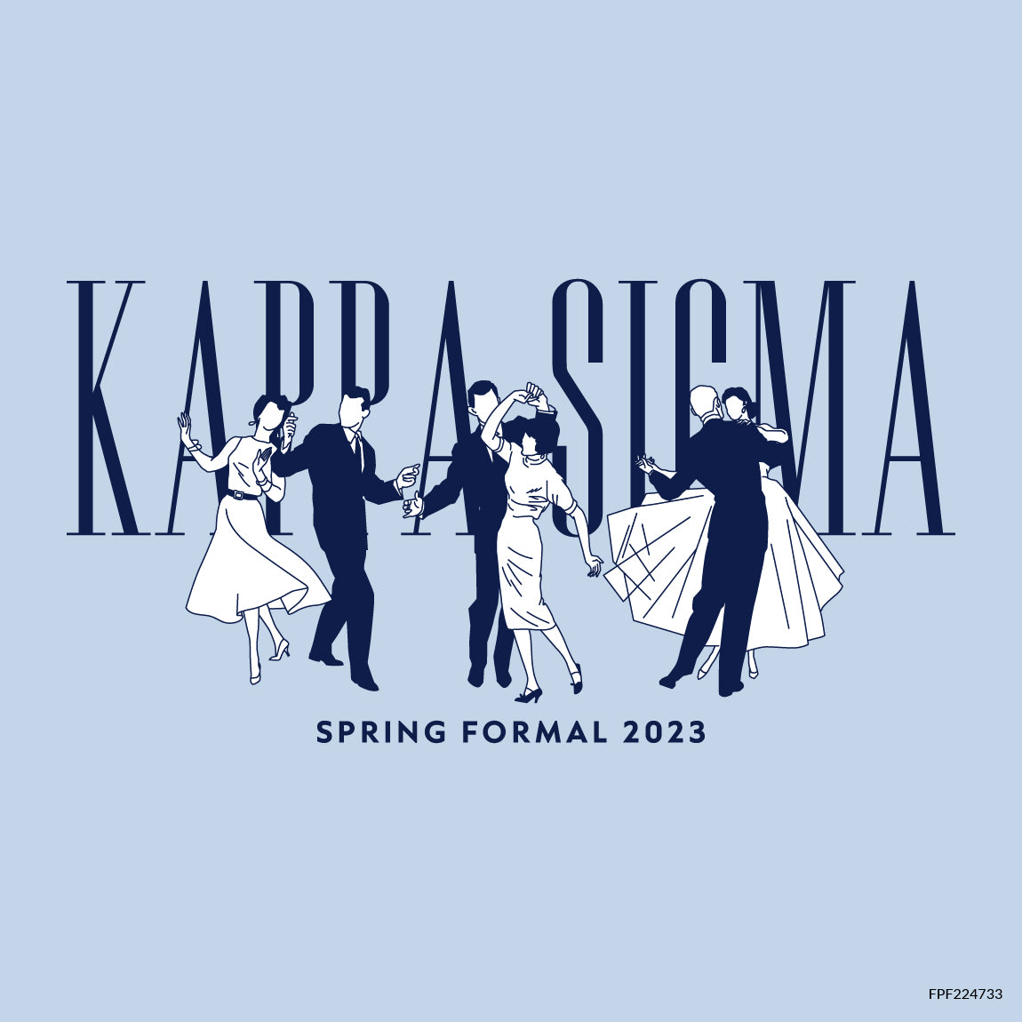 Dancing Couples Spring Formal Shirt Kappa Sigma Merch | Fresh Prints