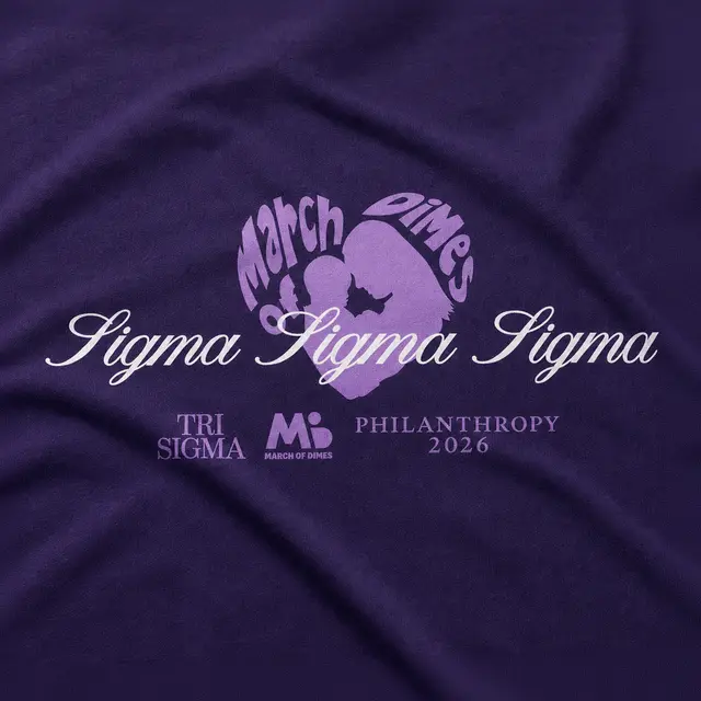 Sigma Sigma Sigma Heart Graphic Philanthropy Shirt