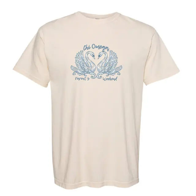 Chi Omega Graceful Swan Parent's Weekend Shirt 2