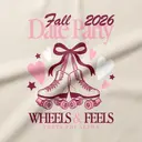 Theta Phi Alpha Roller Skates Date Party Sweater