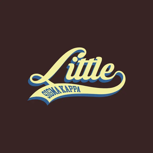 Sigma Kappa Script Font Big Little Reveal Shirt