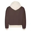 Fresh Prints FP118 Boston Heavyweight Color Block Hoodie Dark Cocholate Buttermilk mto Back