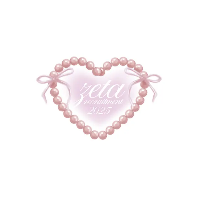 Zeta Tau Alpha Pearl Heart Design Rush & Bid Tank