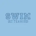 Swim Team Distressed Wave Text PR Hoodie