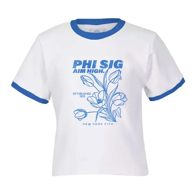 Phi Sigma Sigma Tulip Drawing PR Shirt 2