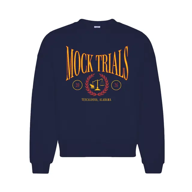 Mock Trial Association Stylized Scales Laurel PR Crewneck 2