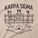 Kappa Sigma Skeleton Cowboys Fence Date Party Shirt