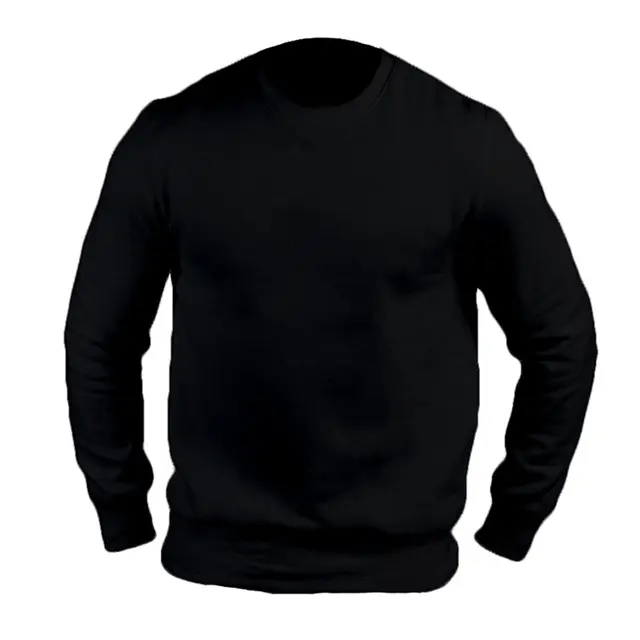 Threadfast Apparel Unisex Ultimate Crewneck Sweatshirt 320c Black Front