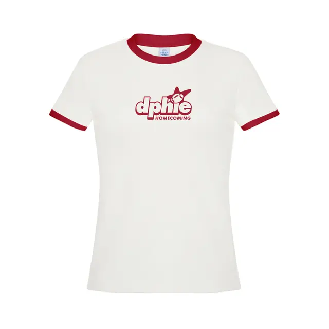 Delta Phi Epsilon Bold Lettering Football Graphic Homecoming Shirt 2