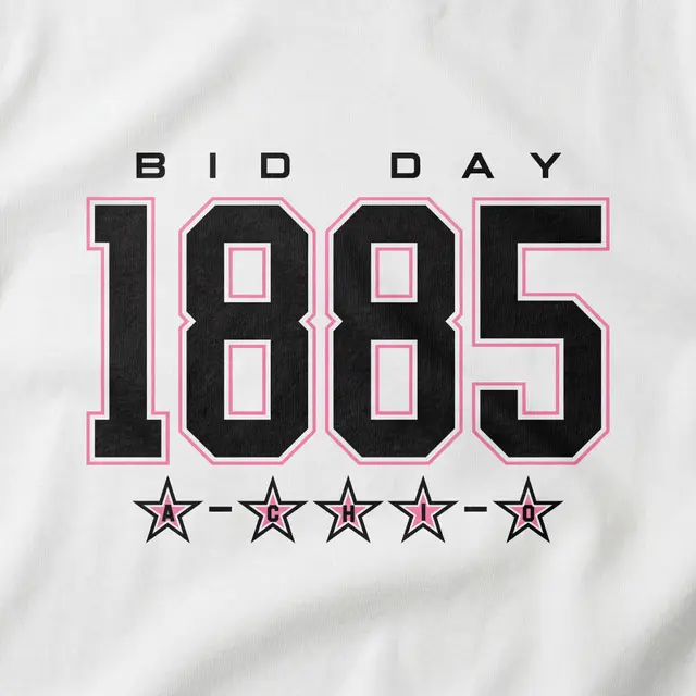 Alpha Chi Omega Block Lettering Bid Day Tank