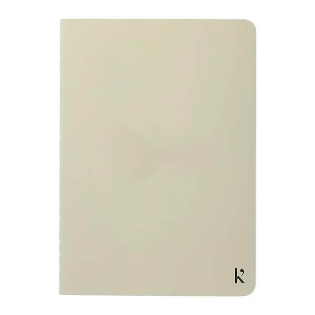 Pocket Stone Paper Notebook Beige Front
