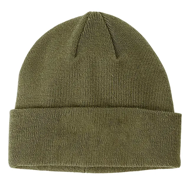 Big Accessories Patch Beanie ba527 Olive Back
