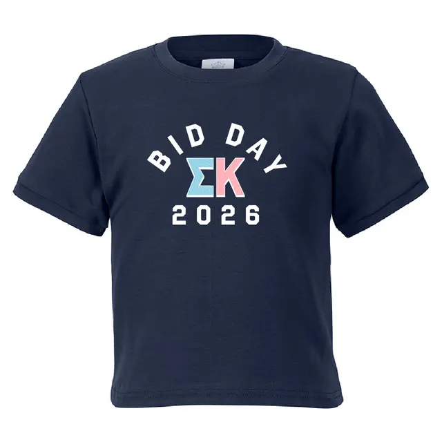 Sigma Kappa Block Lettering Bid Day Shirt 2