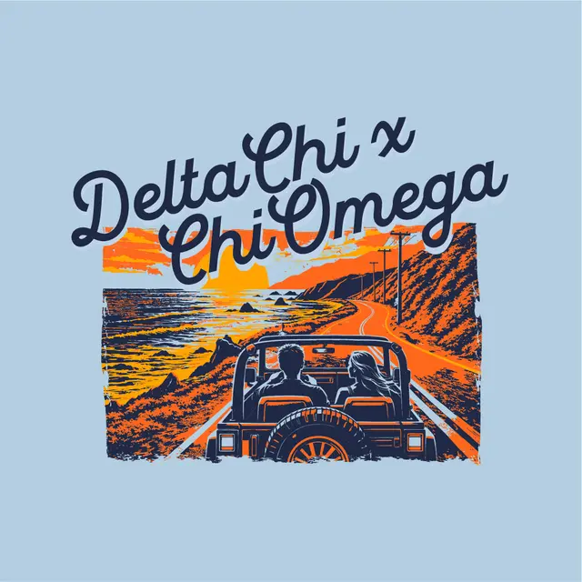 Delta Chi Coastal Sunset Road Trip PR Shirt