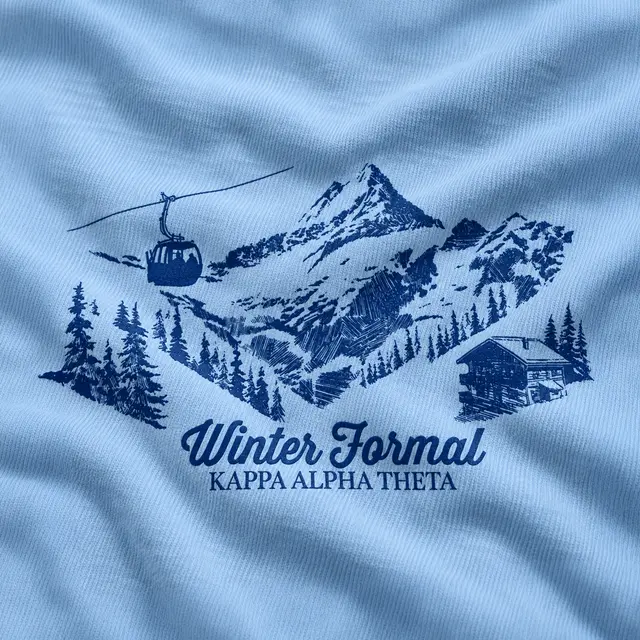 Kappa Alpha Theta Mountain Landscape Winter Formal Sweater